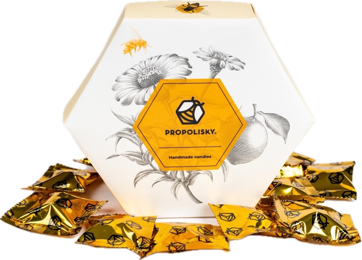 Propolisky Bonbóny s propolisem dárková kazeta - 20 ks - 70 g