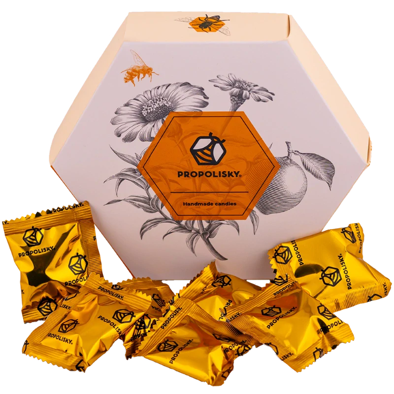 Propolisky Bonbóny s propolisem dárková kazeta - 20 ks - 70 g