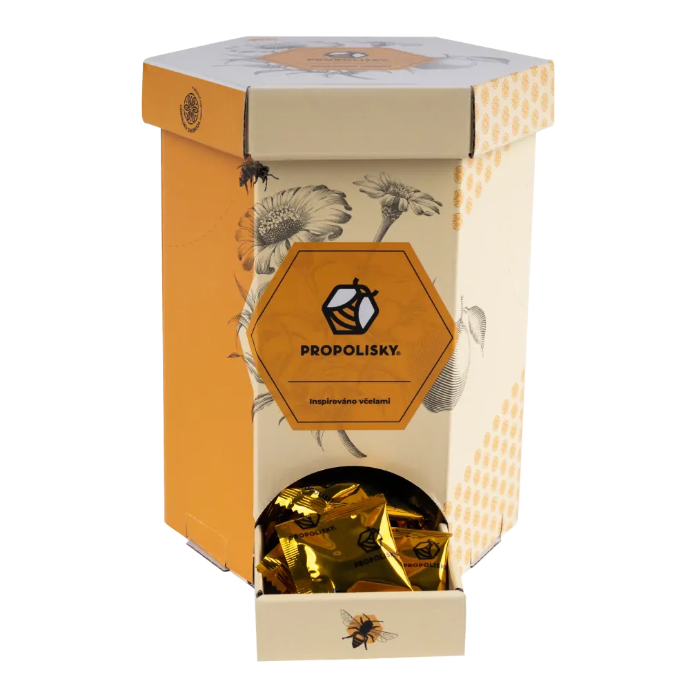 Propolisky Bonbóny s propolisem dárková kazeta Úl - 30 ks - 105 g